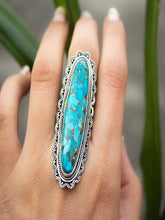 Load image into Gallery viewer, Vintage Look Tibet Alloy Antique Plated Personality Green Ring