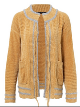Load image into Gallery viewer, Loose Sweater Fashion Vintage Chenille Crew Neck Cardigan