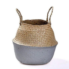 Load image into Gallery viewer, Wicker Storage Basket Flower Baskets Laundry Storage Decorative Basket Rattan Flower Pot Garden Planters Household Organizer