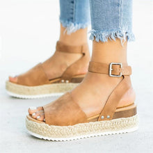 Load image into Gallery viewer, Women Sandals Plus Size Wedges Summer Flip Flop Platform Sandals