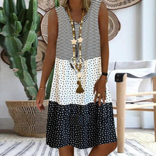 Load image into Gallery viewer, Women's Dresses Sleeveless V-neck Boho Print Midi Dress