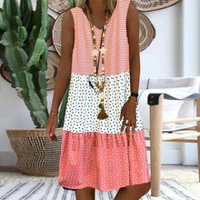 Load image into Gallery viewer, Women's Dresses Sleeveless V-neck Boho Print Midi Dress