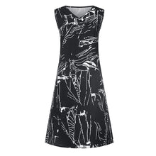 Load image into Gallery viewer, Women's Dresses Sleeveless V-neck Boho Print Midi Dress