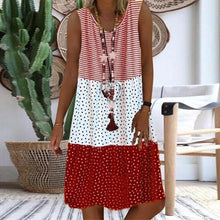 Load image into Gallery viewer, Women's Dresses Sleeveless V-neck Boho Print Midi Dress
