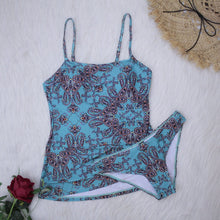 Load image into Gallery viewer, Women's Two Piece Print Bikini Vintage Swimsuit