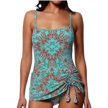 Load image into Gallery viewer, Women's Two Piece Print Bikini Vintage Swimsuit