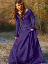 Load image into Gallery viewer, Autumn Vintage Women Medieval Renaissance Victorian Dress Cosplay Costume Princess Long Maxi Robe Femme Christmas Ball Gowns