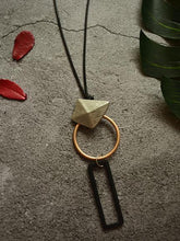 Load image into Gallery viewer, Simple Versatile Geometric Circle Square Long Necklace Chain Sweater Chain