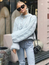 Load image into Gallery viewer, Loose Solid Color Knitting Sweater Tops