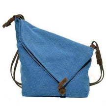 Load image into Gallery viewer, Ekphero Women Vintage Messenger Bag Genuine Leather Canvas Crossbody Bag Tribal Rucksack