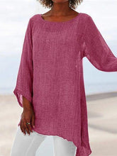 Load image into Gallery viewer, Pure Casual Jacket Irregular Long Sleeve T-shirt Women's Wear