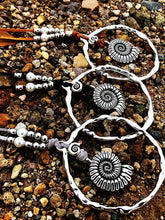 Load image into Gallery viewer, Bohemian Wind Velvet Rope Infinite Ring Large Conch Sweater Chain Shell Leather Ring Necklace