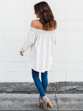 Load image into Gallery viewer, Off-the-shoulder Long Sleeves Blouse&shirt Tops