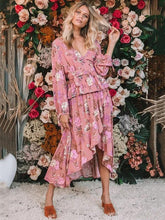 Load image into Gallery viewer, Retro Printed Bohemia Falbala Skirt Bottoms