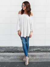 Load image into Gallery viewer, Off-the-shoulder Long Sleeves Blouse&shirt Tops