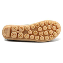 Load image into Gallery viewer, Big Size Shine Lace Up Flat Soft Pure Color Leather Shoes