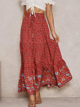 Load image into Gallery viewer, New Hollow Lace Stitching Positioning Printing Oversized Skirt