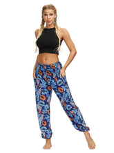 Load image into Gallery viewer, Printed Ethnic Style Elastic Waist Large Size Wide-leg Bloomers