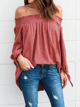 Load image into Gallery viewer, Off-the-shoulder Long Sleeves Blouse&shirt Tops