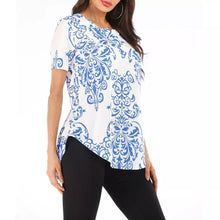 Load image into Gallery viewer, Spring and Summer New Button Collar Pleated Short Sleeve T Shirt