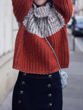 Load image into Gallery viewer, Casual Split-Joint High Neck Sweater