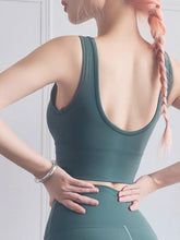 Load image into Gallery viewer, Seamless Sports Bra Top Fitness Women Racerback Running Crop Tops Pink Workout Padded Yoga Bra High Impact Activewear
