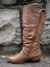 Load image into Gallery viewer, Spring and Autumn Women's Round Head Side Zipper Martin Boots