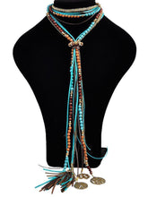 Load image into Gallery viewer, Fashion Metal Beads Tassel Necklace Sweater Chain