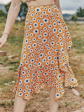 Load image into Gallery viewer, Summer Small Daisy Slim A-line Skirt Printed Trend Skirt