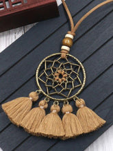 Load image into Gallery viewer, Fashion Dream Catching Net Liusu Necklace Bohemian Long Sweater Chain