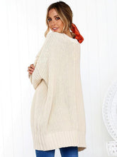 Load image into Gallery viewer, Solid Color V-neck Loose Sweater Tops