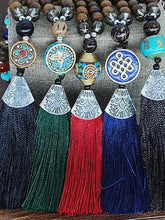 Load image into Gallery viewer, Literary Tassel Necklace Original Beaded Sweater Chain Hemp Cotton Accessories Ethnic Nepal Pendant