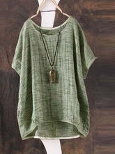 Load image into Gallery viewer, Retro Literature and Art Fan Round-collar Loose Recreational Sleeve Short-sleeved T-shirt