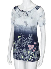 Load image into Gallery viewer, Womens Lace Blouses Summer Short Sleeve Tops Loose Shirt