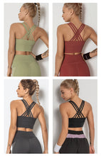Load image into Gallery viewer, Yoga Breathable High-bounce Dry Sports Bra Vest Sports Fitness Wear Tights Running Yoga Clothes Women's Sports Top