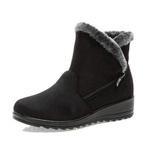 Load image into Gallery viewer, Winter Zipper Wedge Heel Keep Warm Ankle Snow Boots For Women