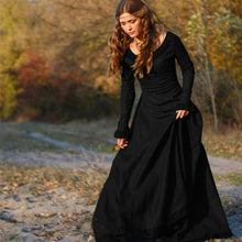 Load image into Gallery viewer, Autumn Vintage Women Medieval Renaissance Victorian Dress Cosplay Costume Princess Long Maxi Robe Femme Christmas Ball Gowns
