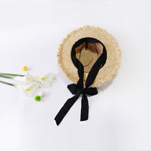 Load image into Gallery viewer, Handmade Weave Raffia Sun Hats For Women Summer Women Outdoors Sunshade Straw Hat Beach Hat Foldable Hat