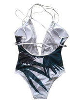 Load image into Gallery viewer, Leaf Print One Piece Beach Swimsuit Swimwear Bathing Monokini Push Up Padded Bikini