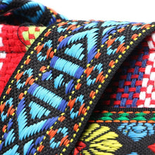 Load image into Gallery viewer, Linen Thai Embroidery Totes Shoulder Tassels National Tibet Floral Soft Bags