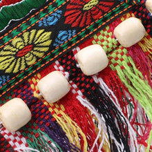 Load image into Gallery viewer, Linen Thai Embroidery Totes Shoulder Tassels National Tibet Floral Soft Bags