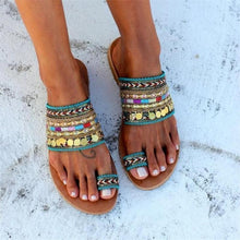 Load image into Gallery viewer, Summer Coin Beach Women Slippers Flip Flops Sandals