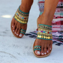 Load image into Gallery viewer, Summer Coin Beach Women Slippers Flip Flops Sandals