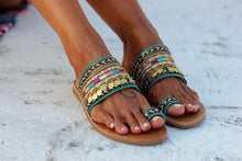 Load image into Gallery viewer, Summer Coin Beach Women Slippers Flip Flops Sandals