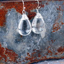 Load image into Gallery viewer, Bling Crystal Magic Moon Eardrop Pendant Handmade Wire Earrings