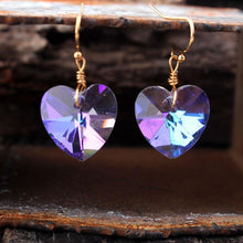 Load image into Gallery viewer, Bling Crystal Magic Moon Eardrop Pendant Handmade Wire Earrings
