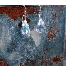 Load image into Gallery viewer, Bling Crystal Magic Moon Eardrop Pendant Handmade Wire Earrings