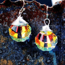 Load image into Gallery viewer, Bling Crystal Magic Moon Eardrop Pendant Handmade Wire Earrings