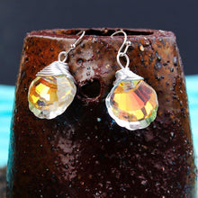 Load image into Gallery viewer, Bling Crystal Magic Moon Eardrop Pendant Handmade Wire Earrings