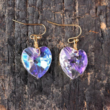 Load image into Gallery viewer, Bling Crystal Magic Moon Eardrop Pendant Handmade Wire Earrings